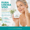 Crema Viso Anti-Age con Acido Ialuronico 50 ml PURA - applicazione sul viso